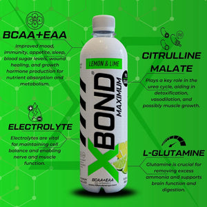 XBOND Drink Non Carbonated BCAA+EAA Lemon & Lime