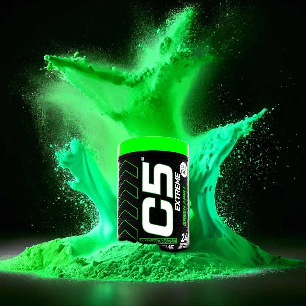 C5 Extreme Pre Workout Powder Green Apple - Ultramade