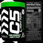 C5 Night Pump Pre Workout Powder Green Apple - Ultramade