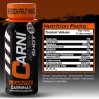 Carni Shot L-Carnitine Sugar-Free Passion Fruit Mango Pack of 12 - Ultramade