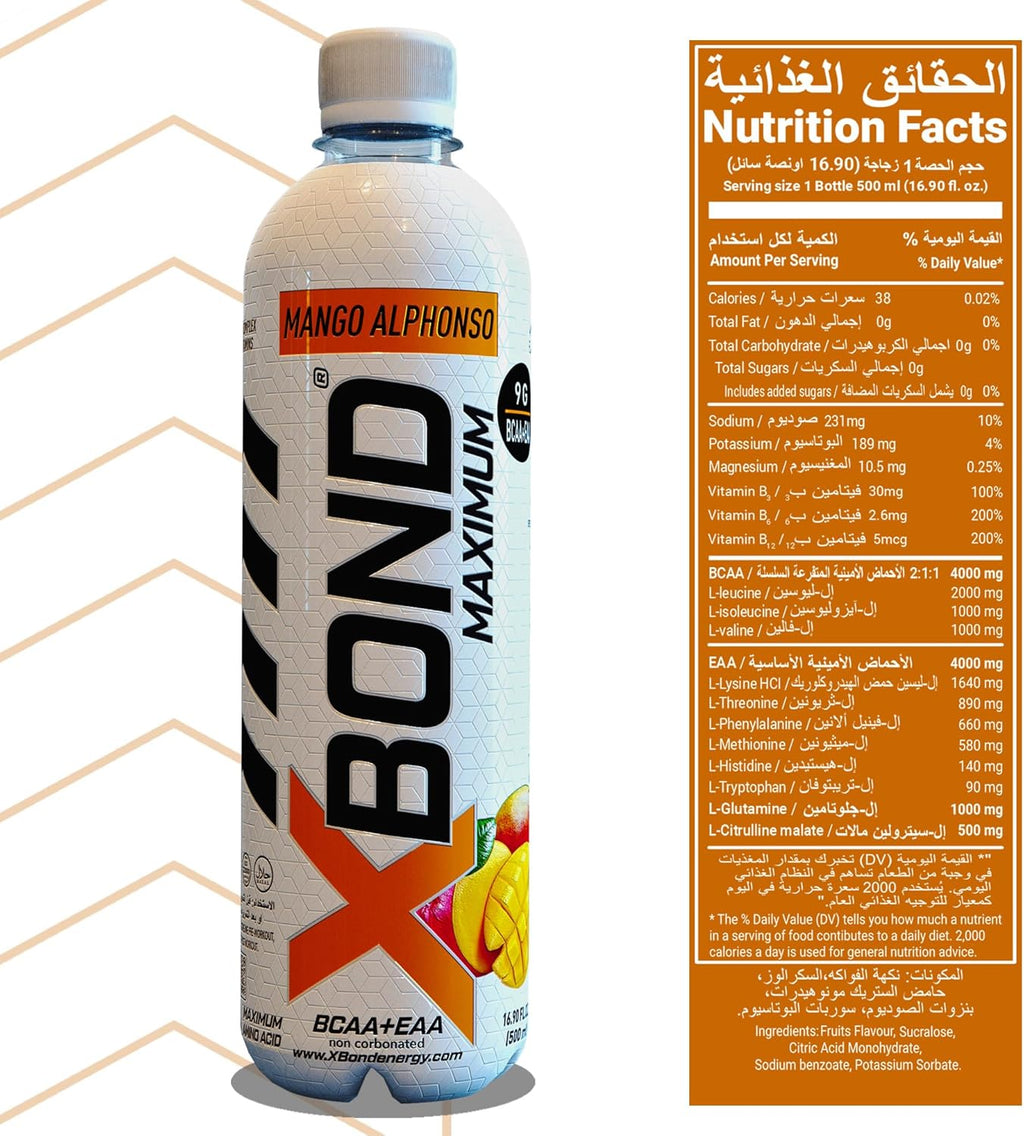 XBOND Drink Non Carbonated BCAA+EAA Mango Alponso - Ultramade