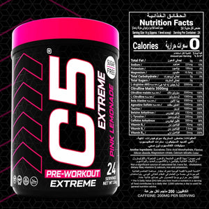 C5 Extreme Pre Workout Powder Pink Lemonade
