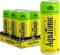 AquaTonic Naturally Alkaline Sparkling Water, Zero Sugar Premium Mixer, Multi Flavour Carbonated Beverage, 6 x 355ml Cans - pack of 6 (Pack of 6, Lemon) - Ultramade
