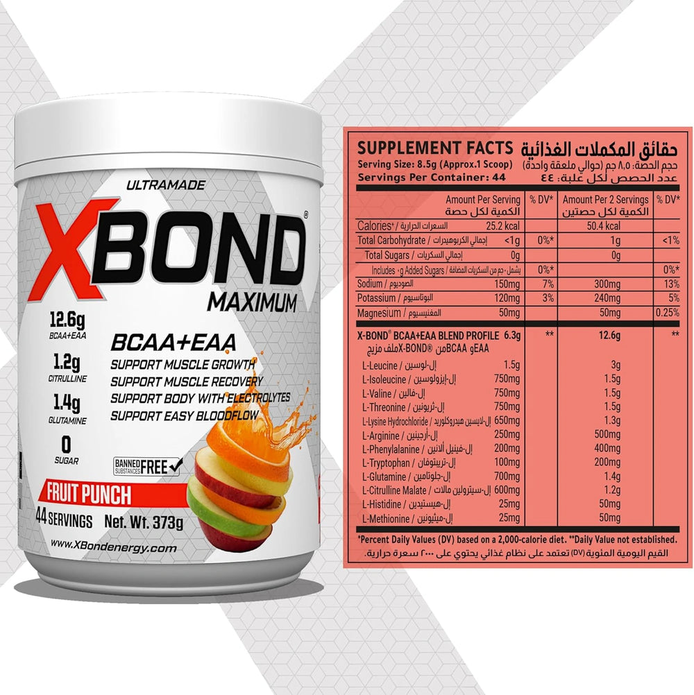 Xbond Powder BCAA + EAA - Fruit Punch