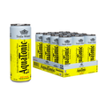 Aquatonic® Naturally Alkaline Soda Water – Zero Sugar Premium Mixer, 355ml Slim Can - Pack of 12 - Ultramade