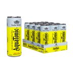 Aquatonic® Naturally Alkaline Soda Water – Zero Sugar Premium Mixer, 355ml Slim Can - Pack of 12 - Ultramade