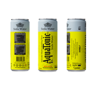 Aquatonic® Naturally Alkaline Soda Water – Zero Sugar Premium Mixer, 355ml Slim Can - Pack of 12 - Ultramade