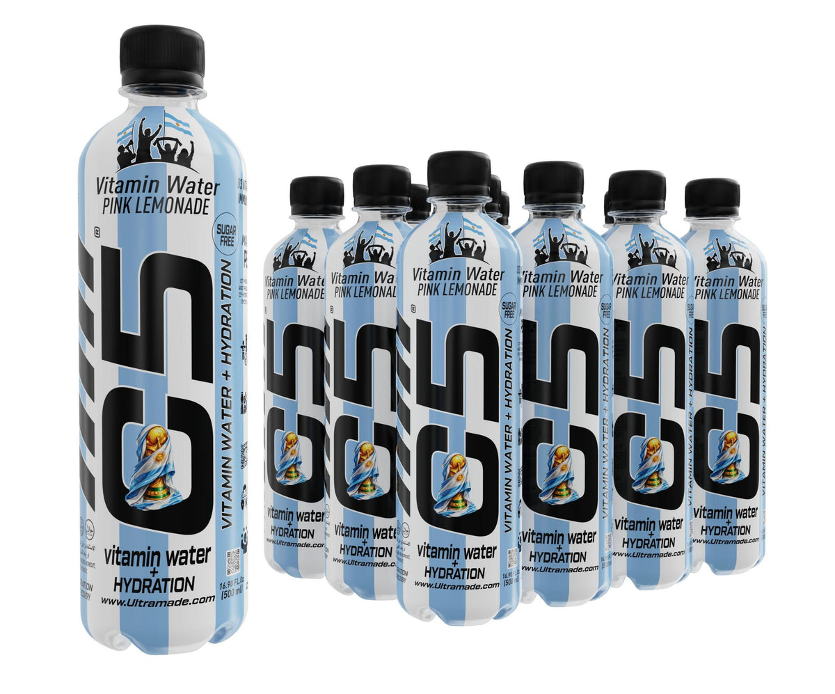 C5 Vitamin Water + Hydration Pink Lemonade – World Cup Argentina Edition - Ultramade