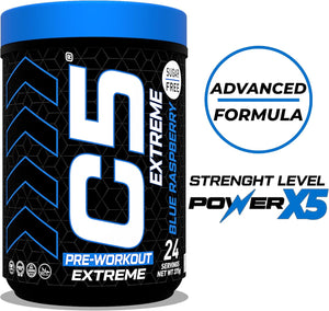 C5 Extreme Pre Workout Powder Blue Raspberry