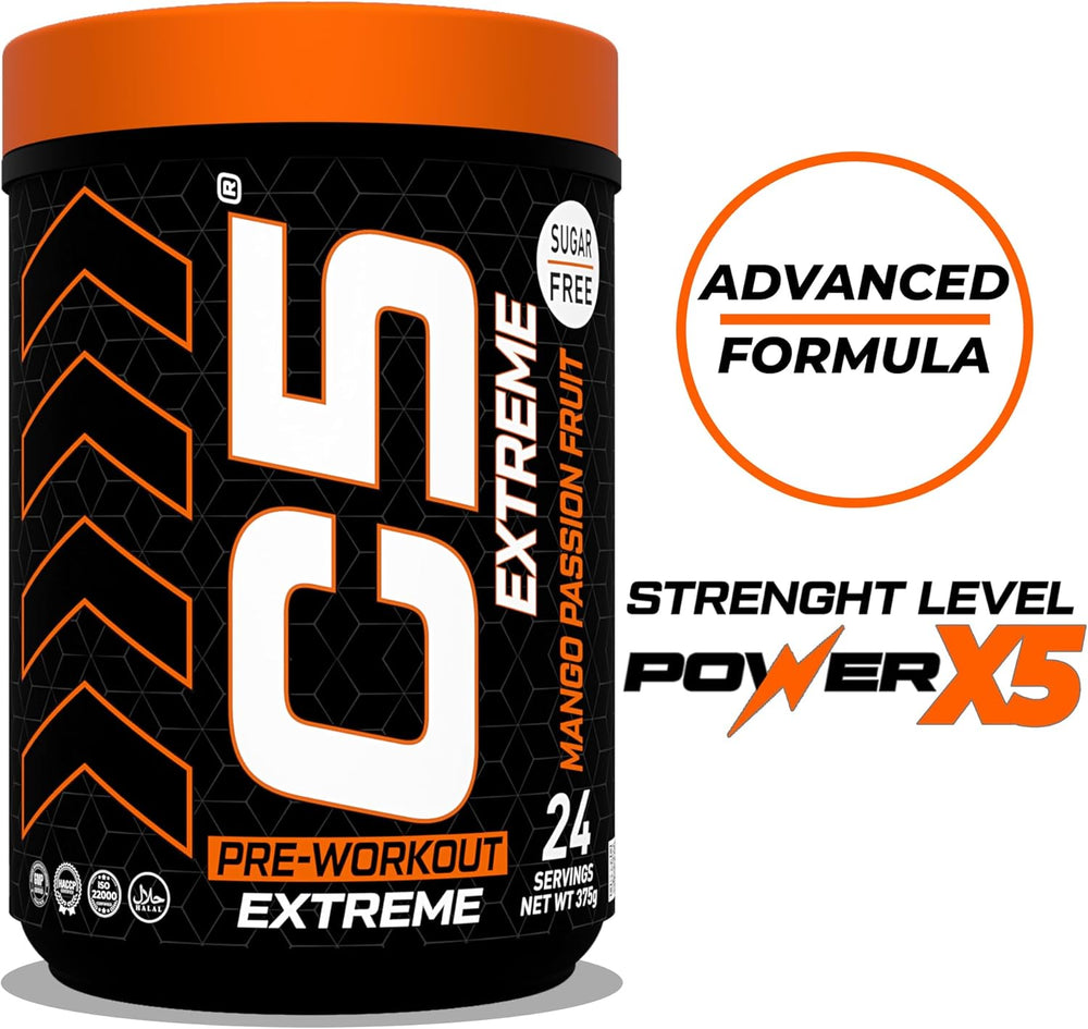 C5 Extreme Pre Workout Powder Mango Passion Fruit
