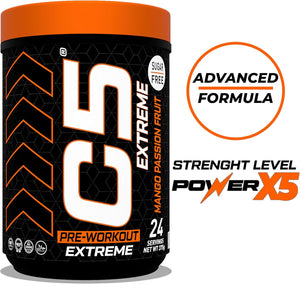 C5 Extreme Pre Workout Powder Mango Passion Fruit