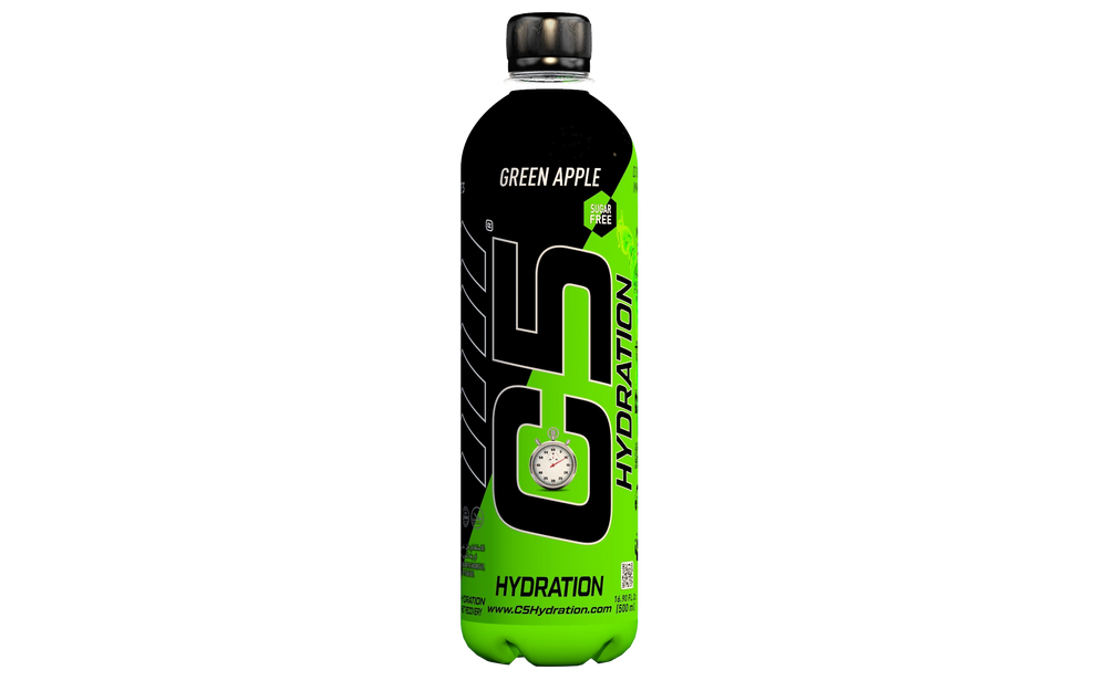 C5 Hydration Green Apple Electrolytes Vitamin Water- Zero Sugar