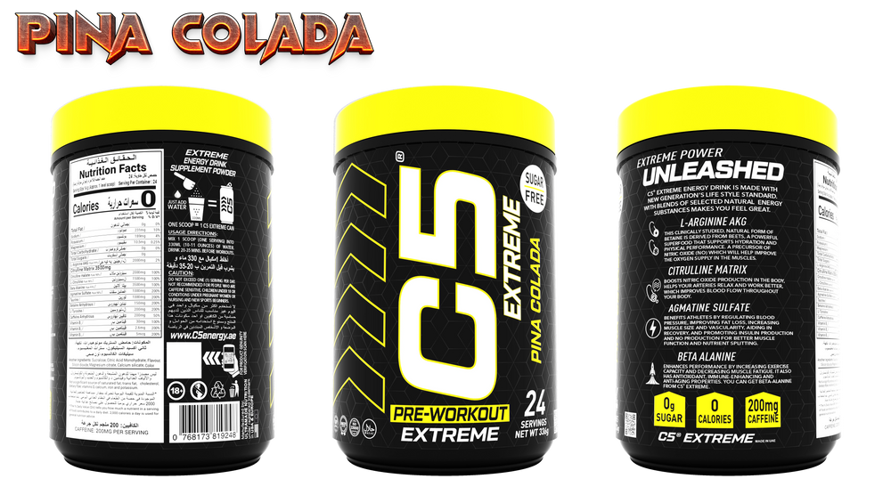 C5 Extreme Pre Workout Powder Pina Colada
