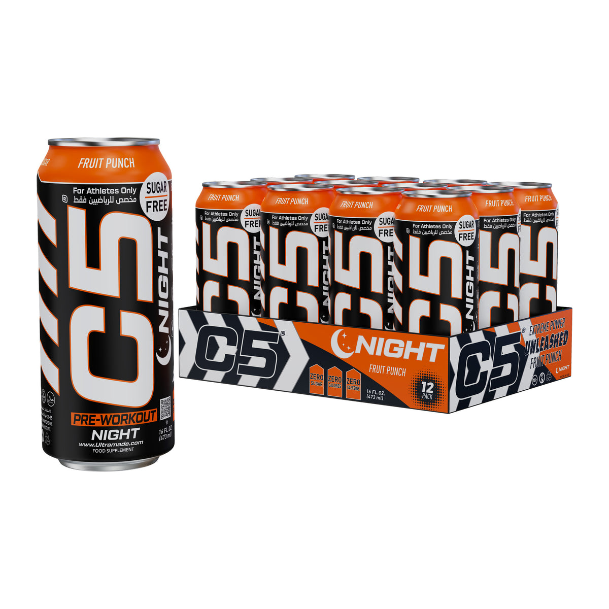 C5 Drink Night Fruit Punch, Pre Workout - Ultramade