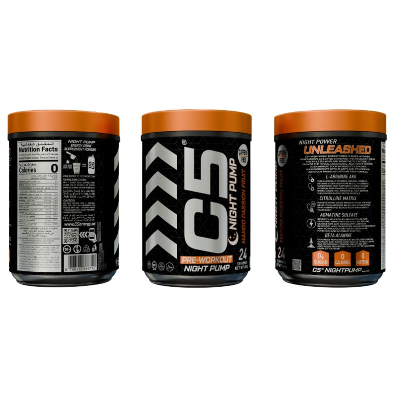 C5 Night Pump Pre Workout Powder Mango Passion Fruit