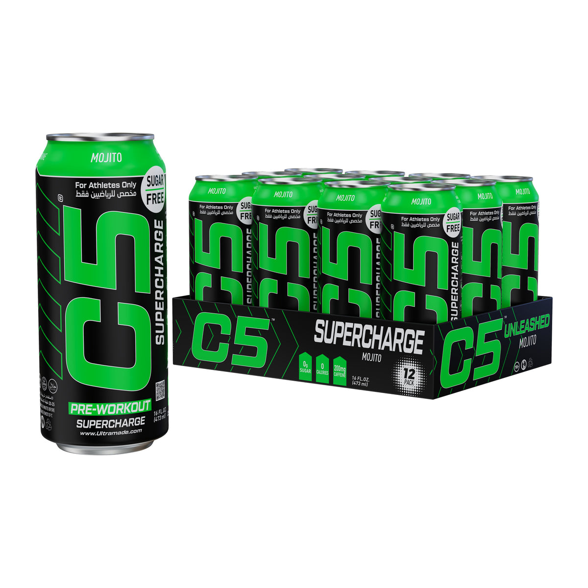 C5 Drink Supercharge Mojito Pre Workout - Ultramade