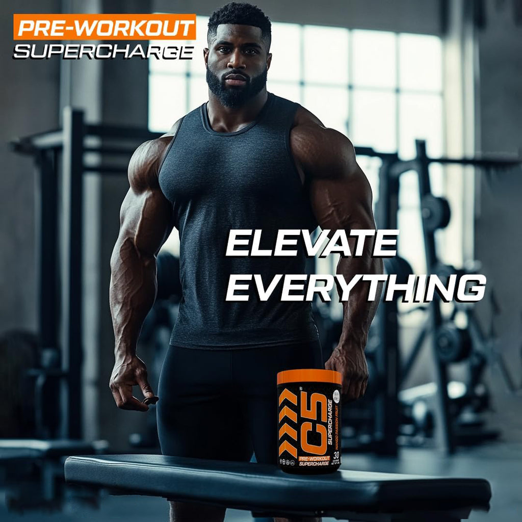 C5 Supercharge Pre Workout Powder Mango Passion Fruit - Ultramade