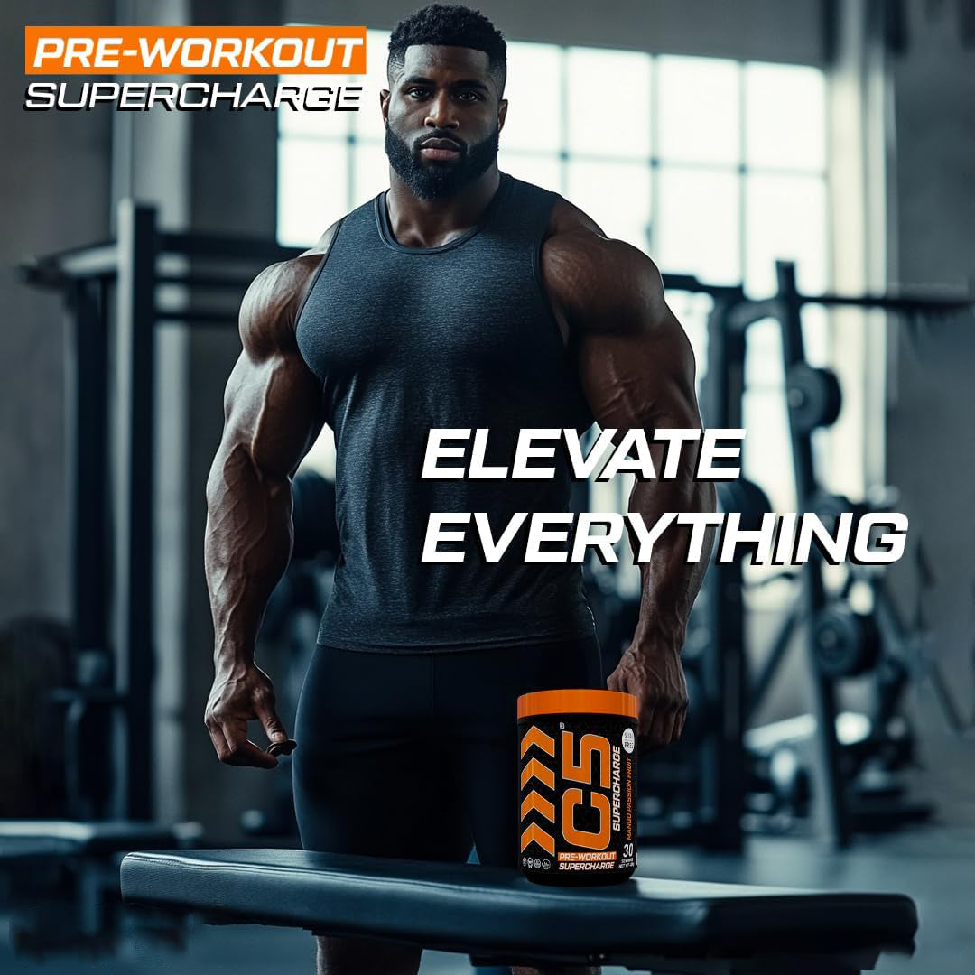 C5 Supercharge Pre Workout Powder Mango Passion Fruit - Ultramade