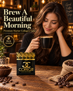 قهوة كولاجين بحري فاخرة CoffeGen لاتيه – 12 ظرفًا × 15 جم (عبوة من 12 قطعة)