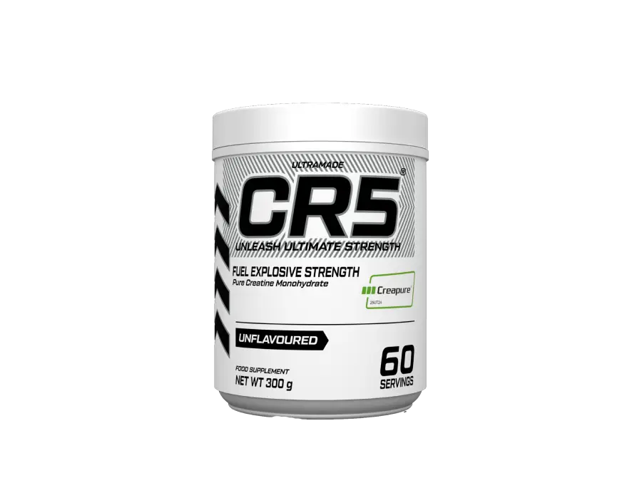 CR5 Pure Creatine Monohydrate (Creapure) – Unflavoured, 300 g (60 Servings) Strength & Recovery Booster
