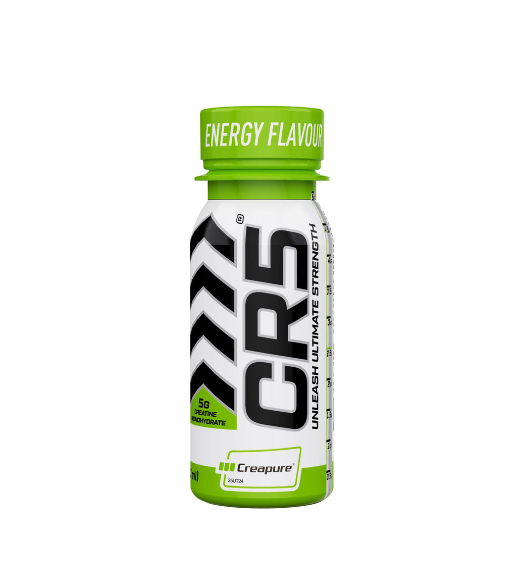 CR5® Shot Energy Flavour 5g -77 ml – 100% Creapure® Creatine Monohydrate – Zero Sugar, Zero Calories – Pre & Post-Workout Strength & Recovery Supplement by Ultramade Nutrition (Copy) - Ultramade