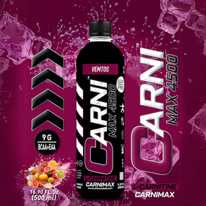 Carnimax L-Carnitine – Vemtos – 0g Sugar, 4500mg L-Carnitine