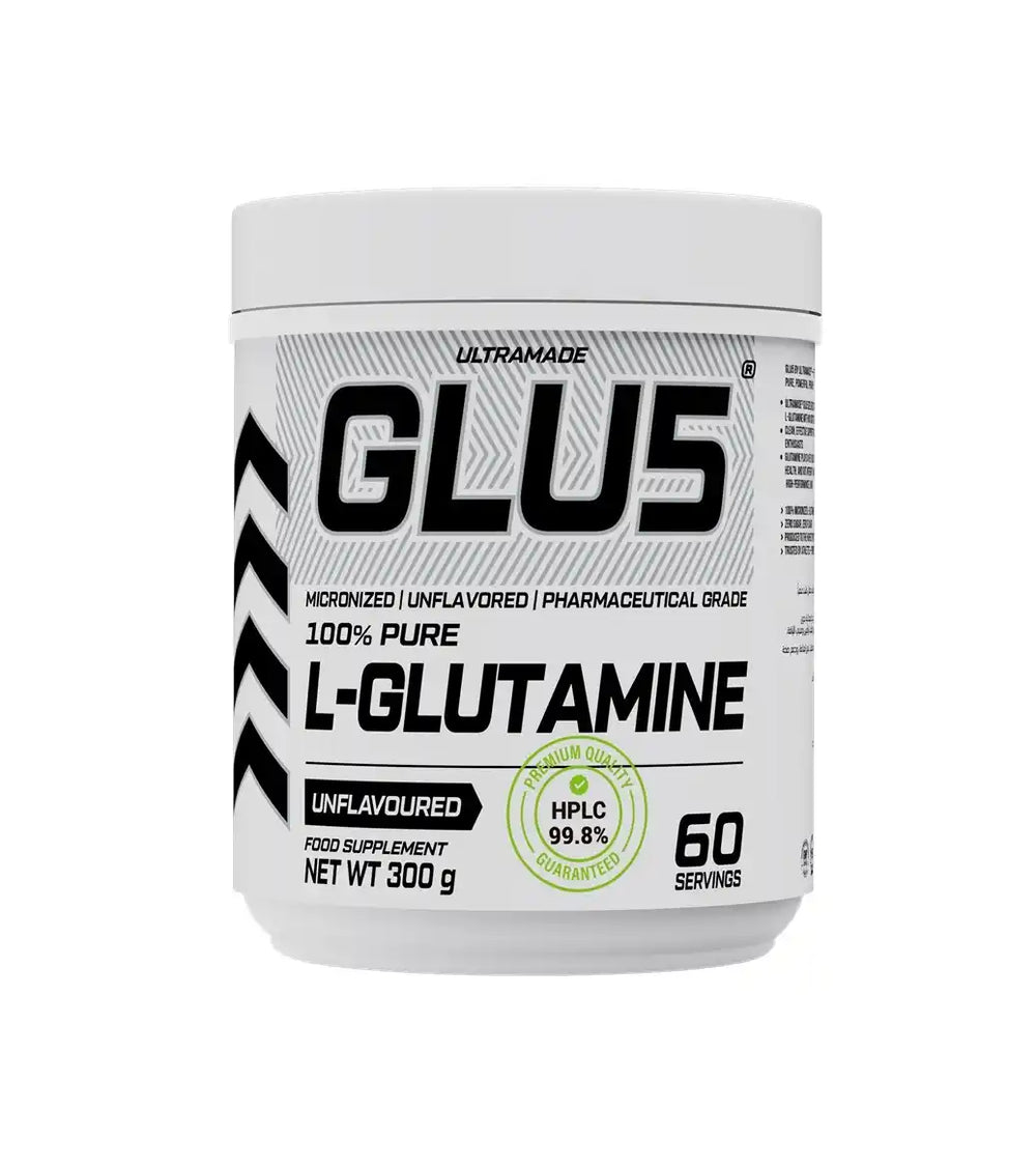 مسحوق الجلوتامين GLU5 300 جم (60 جرعة)