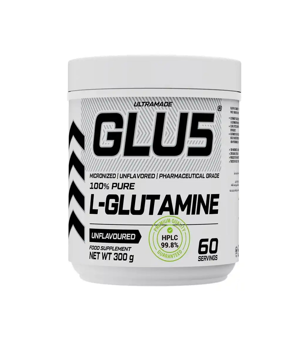 مسحوق الجلوتامين GLU5 300 جم (60 جرعة)