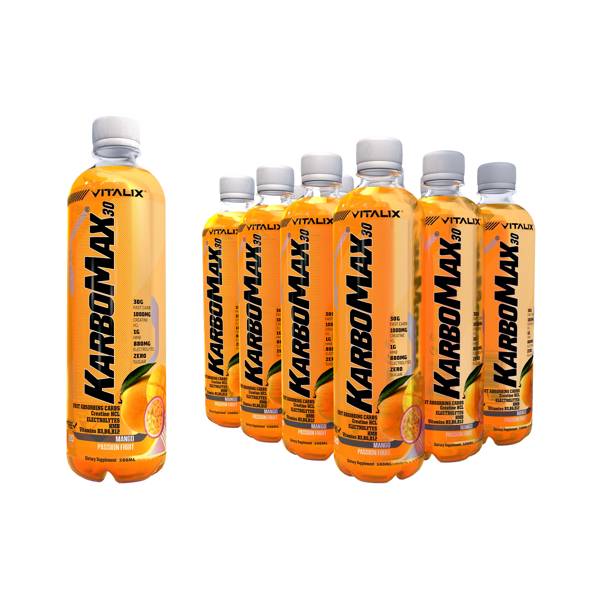 KarboMax 30 - Tango Orange | Weight Gain Drink | Fast Carb with 30g Carbs - Ultramade