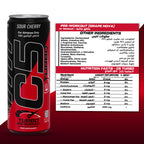 C5 Turbo Pre-Workout Drink – Sour Cherry – 355 ml | 200 mg Caffeine - Ultramade