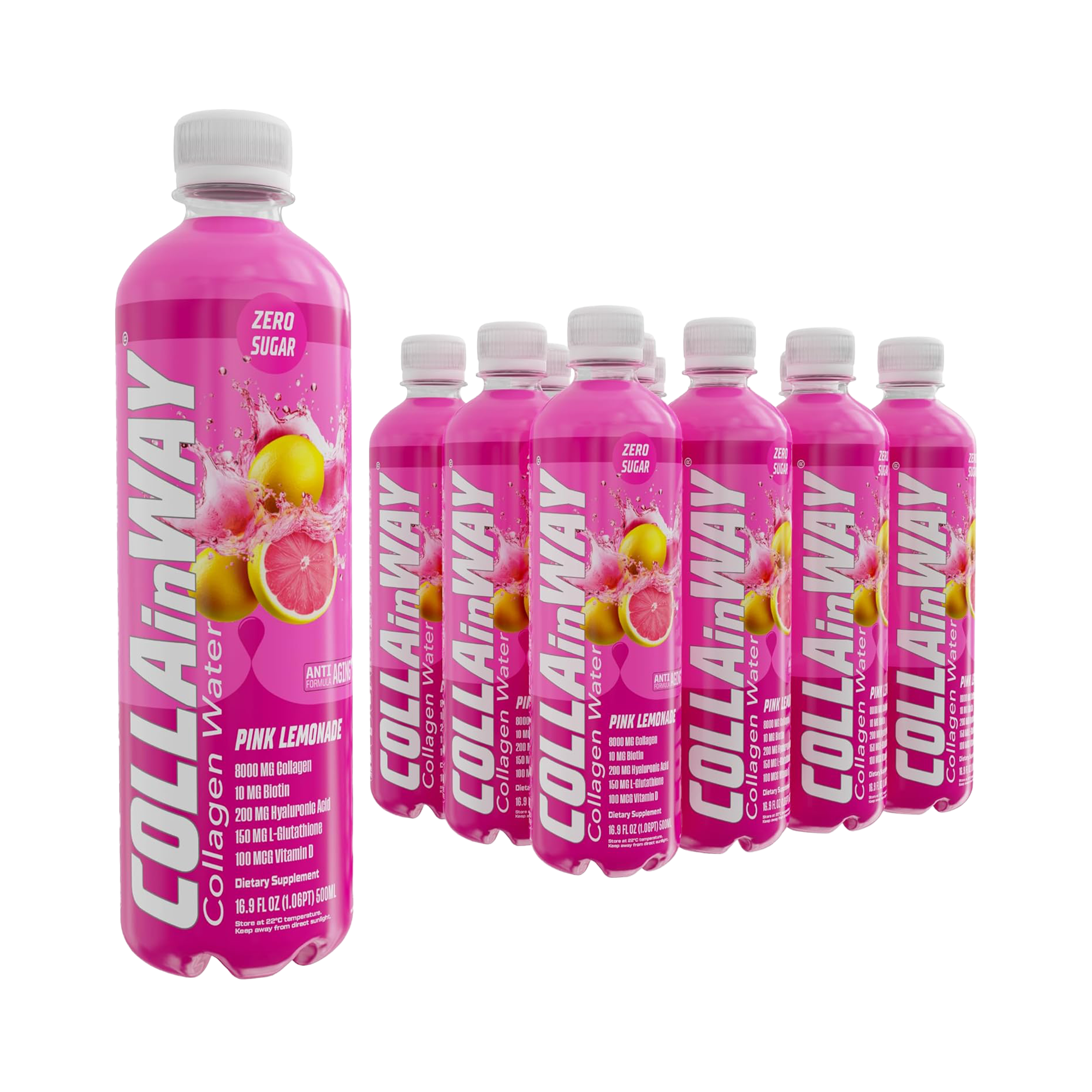 Collainway Collagen Drink 8000mg - Pink Lemonade - Ultramade