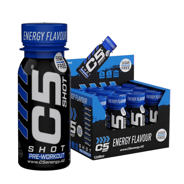 C5 SHOT Pre-Workout Drink | 80ml Liquid Shot | 200mg Caffeine
