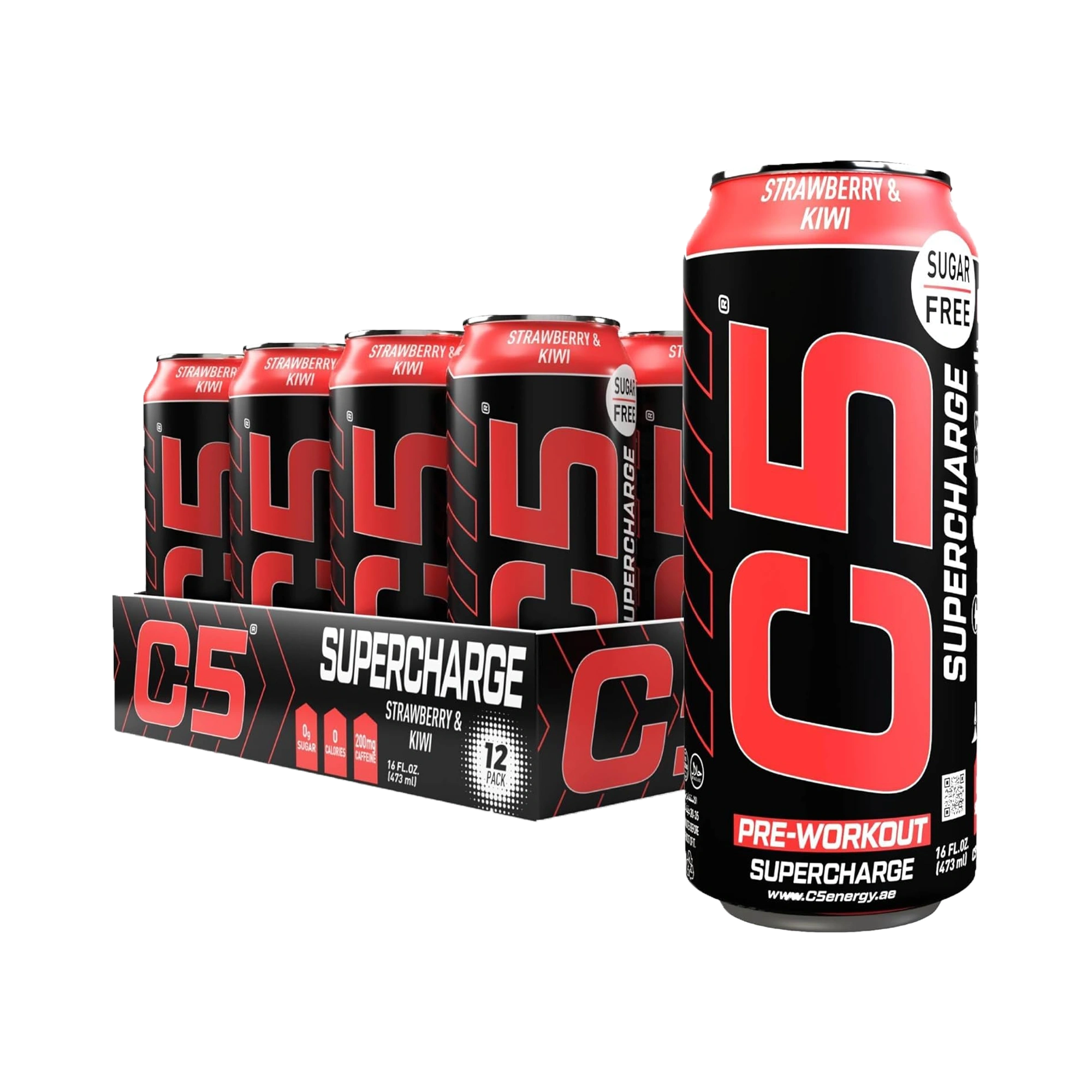 C5 Drink Supercharge Strawberry & Kiwi  Pre Workout