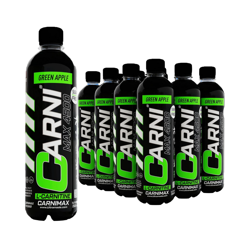 Carnimax L-Carnitine – Green Apple – 0g Sugar, 4500mg L-Carnitine - Ultramade