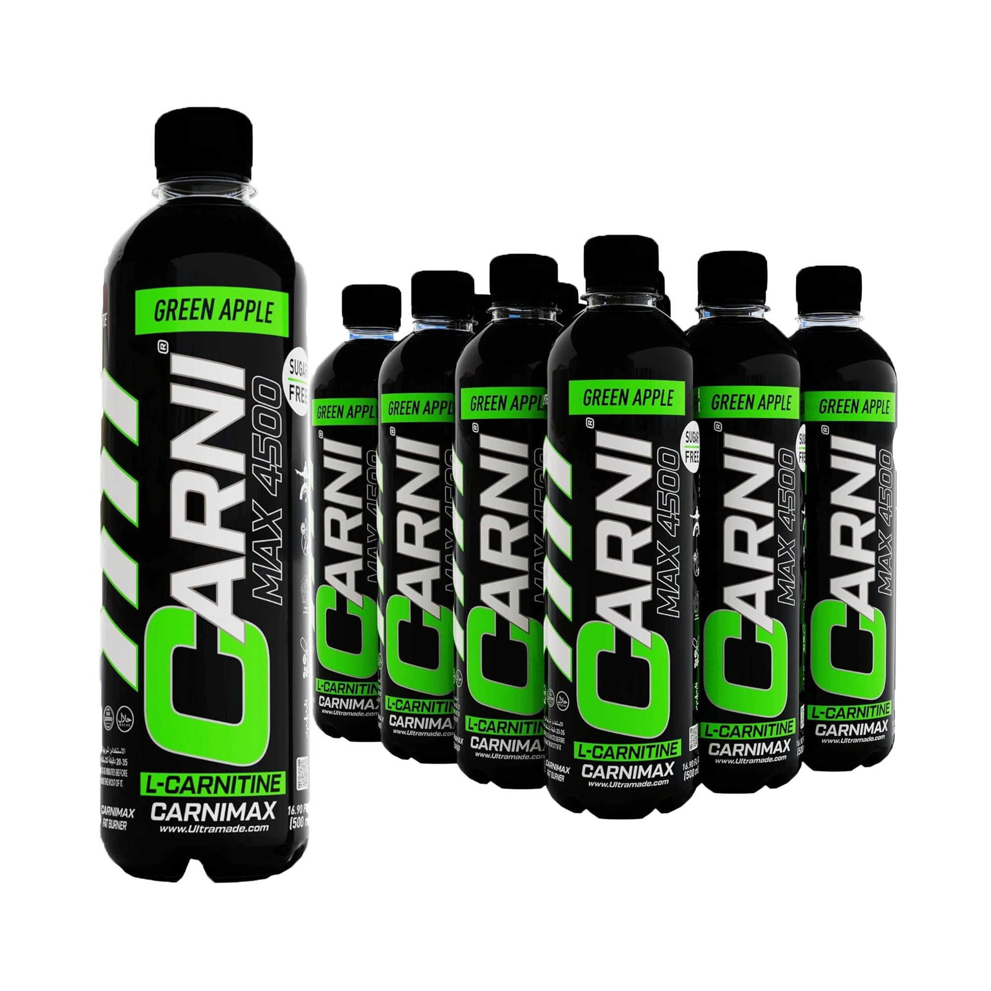 Carnimax L-Carnitine – Green Apple – 0g Sugar, 4500mg L-Carnitine