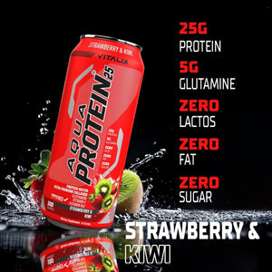 VITALIX Aqua Protein 25 Protein Water - Strawberry & Kiwi