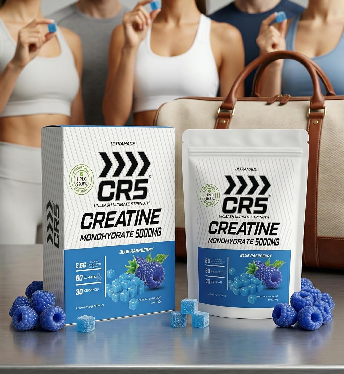 creatine gummies blue raspberry 5000mg