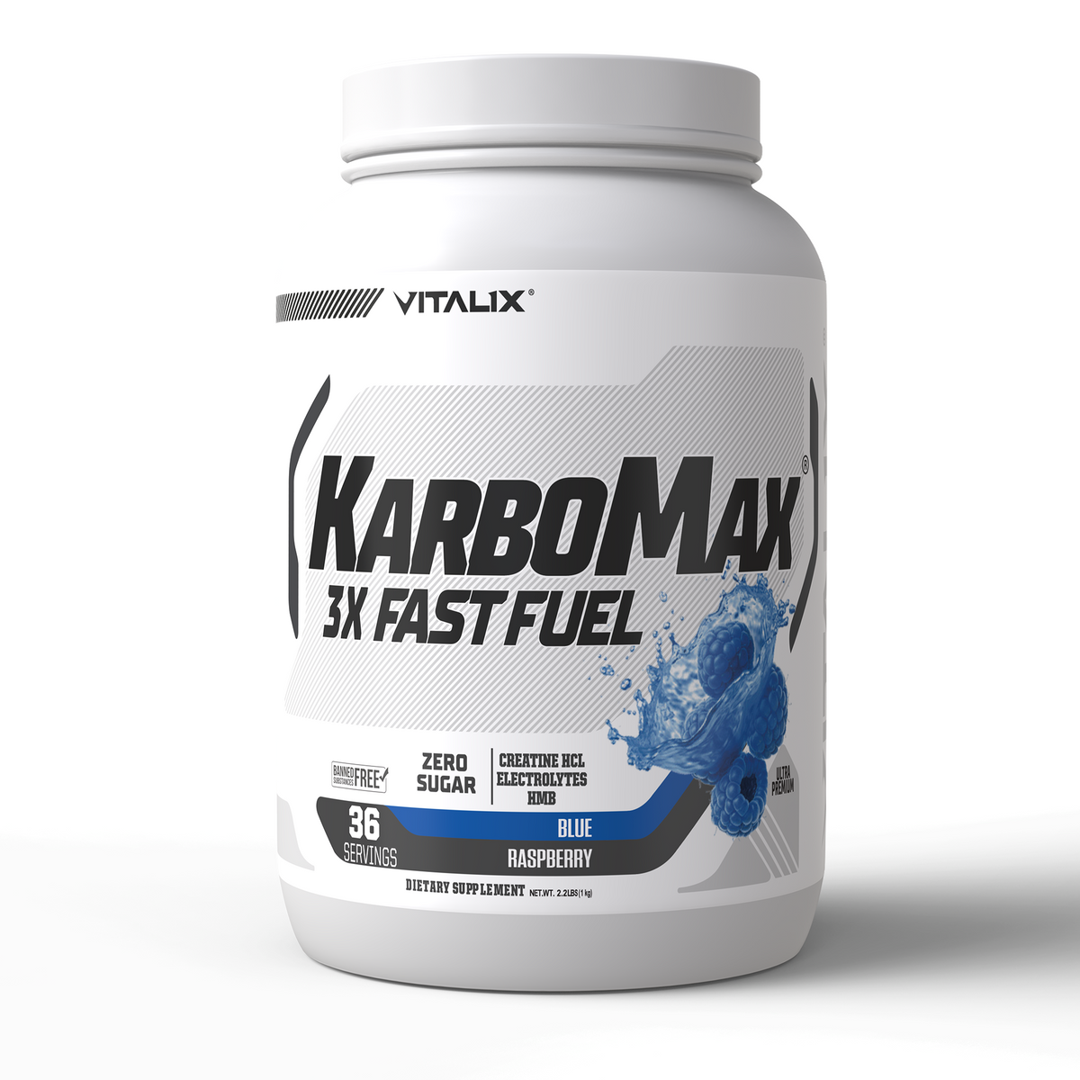 VITALIX KARBOMAX 3X FAST FUEL Blue Raspberry 1 kg - main product image